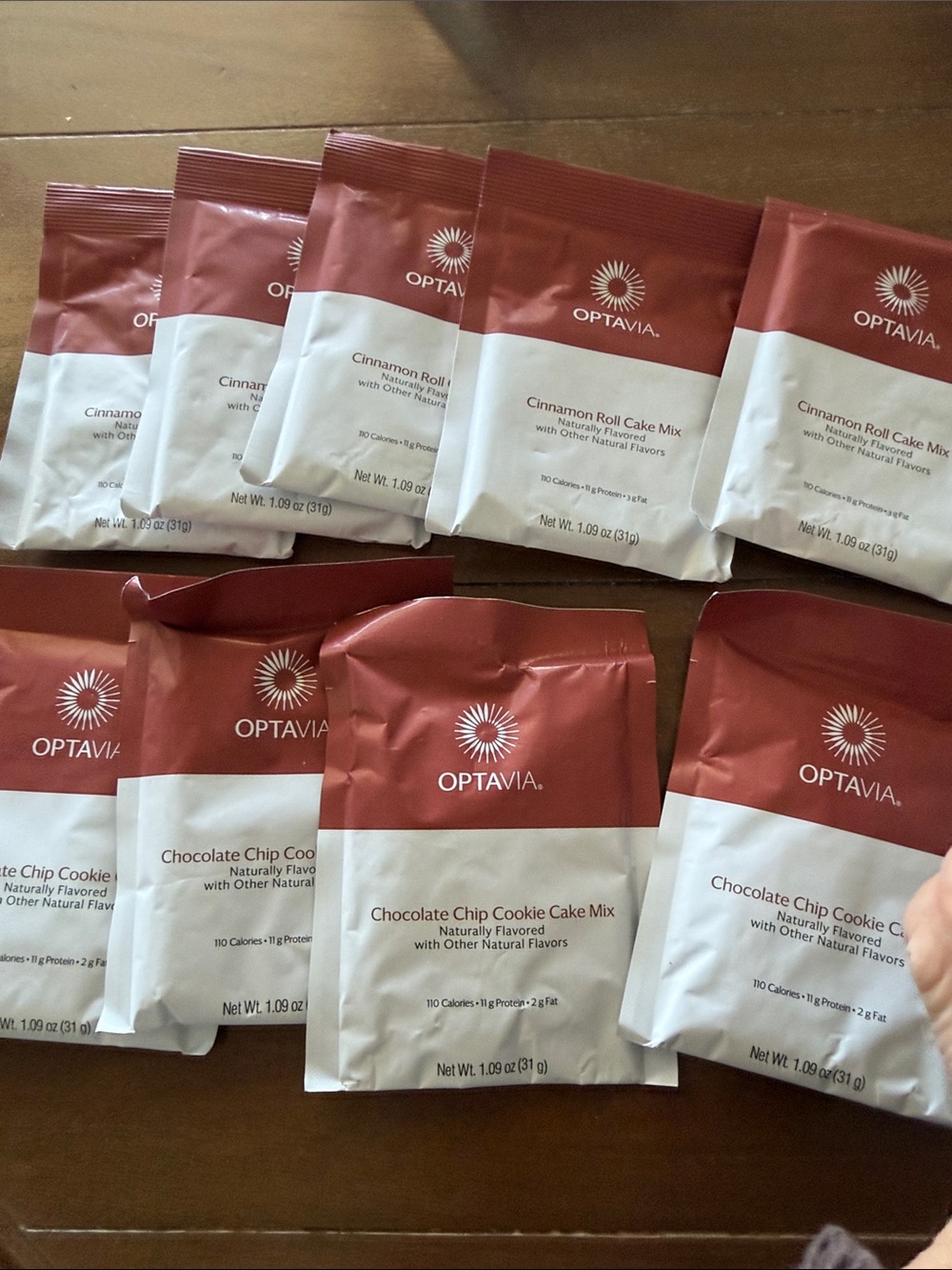 Optavia 5 Cinnamon Roll & 4 Chocolate Chip Cake Mix Pack (8 Pack) - some expired - Picture 2 of 2